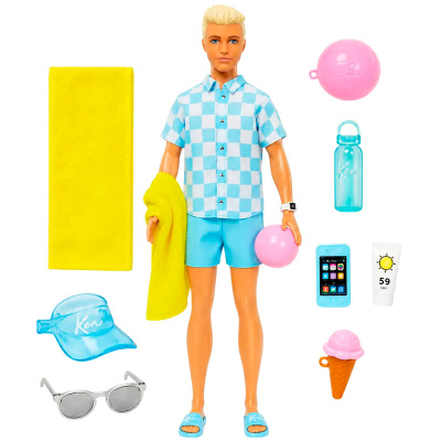 Кукла Барби Кен 28 см Пляжный день Mattel HPL74 1